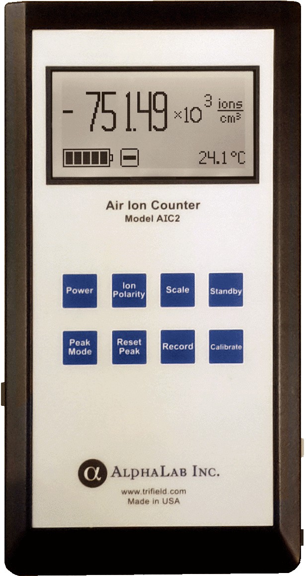 Compteur d'ions positifs et négatifs
