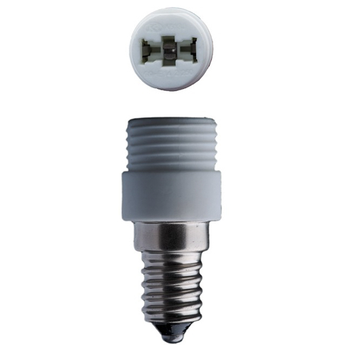 E14 adaptateur-douille pour ampoule G9 halogène ou à LED (Danell)
