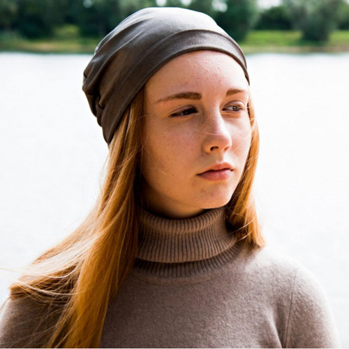 Doublure de chapeau Arvin en argent stretch de protection anti-ondes