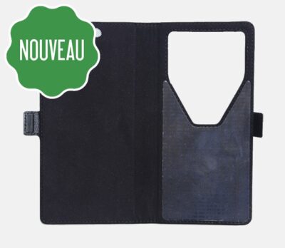 Etui anti-ondes universel grand format noir (book clips coulissants)