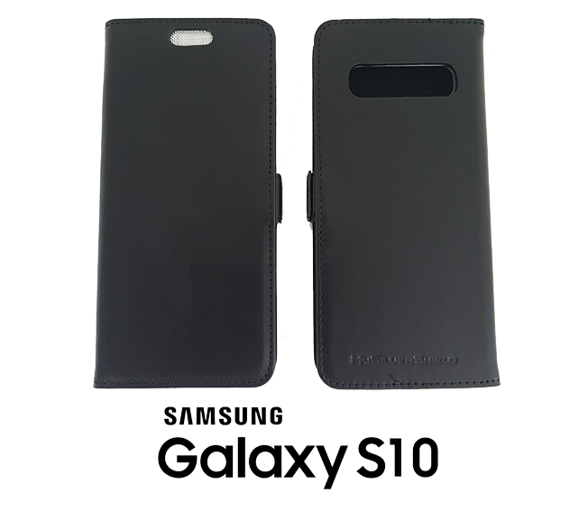 Etui anti-ondes Samsung Galaxy S10 cuir supérieur noir (Book)