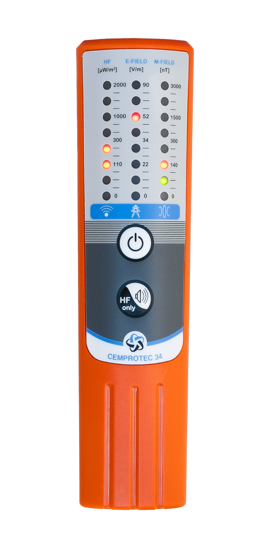 CEMPROTEC 34 - Détecteur de champs électromagnétiques de basses et hautes fréquences (2G/3G/4G/5G)
