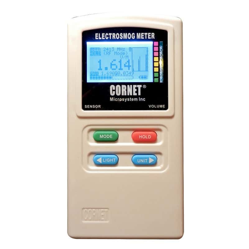 CORNET® ED98QPro5G- Mesureur de champs électromagnétiques HF, BF et scintillement lumineux