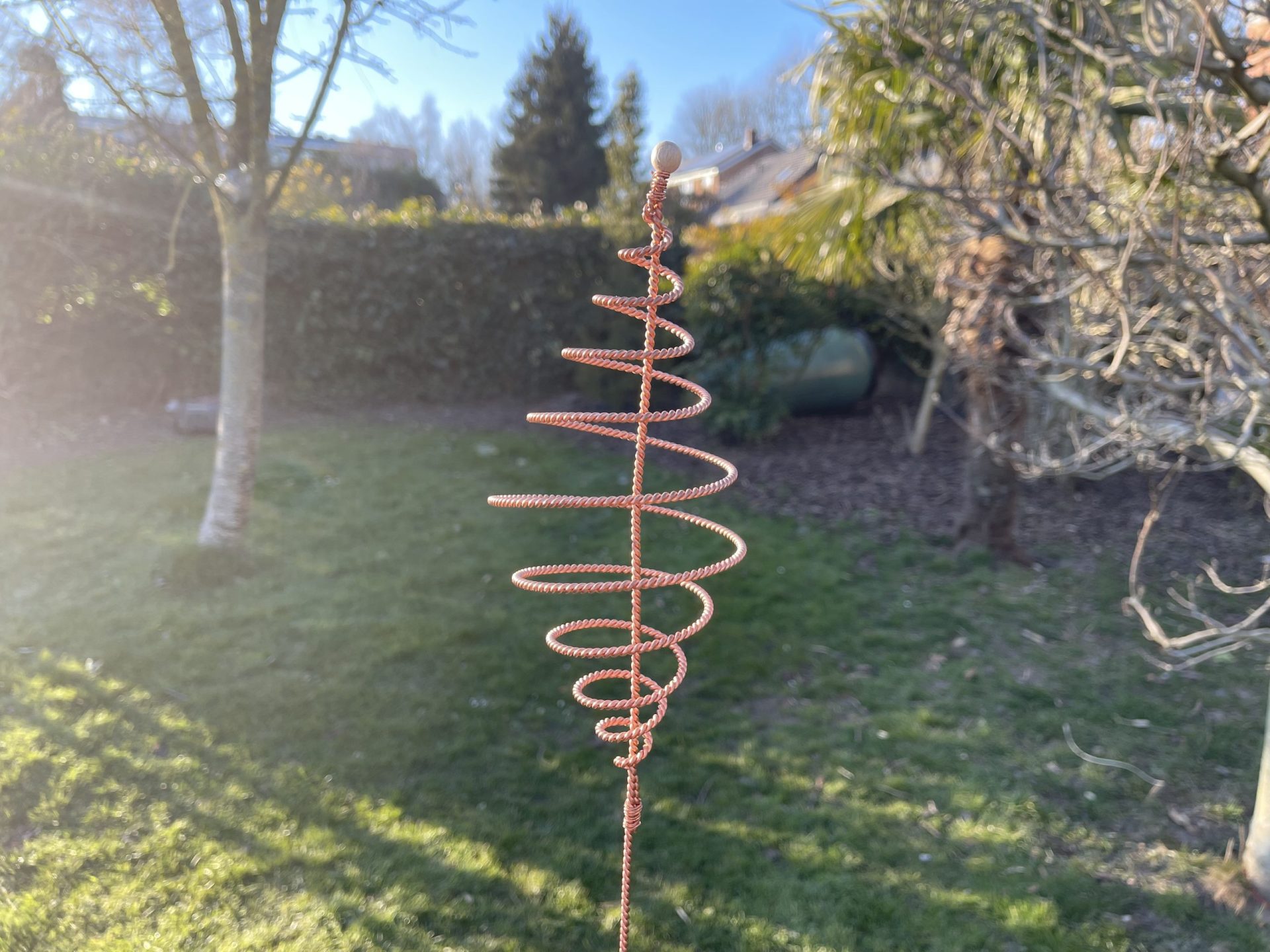 Antenne double spirale Ighina en cuivre pour l'électroculture