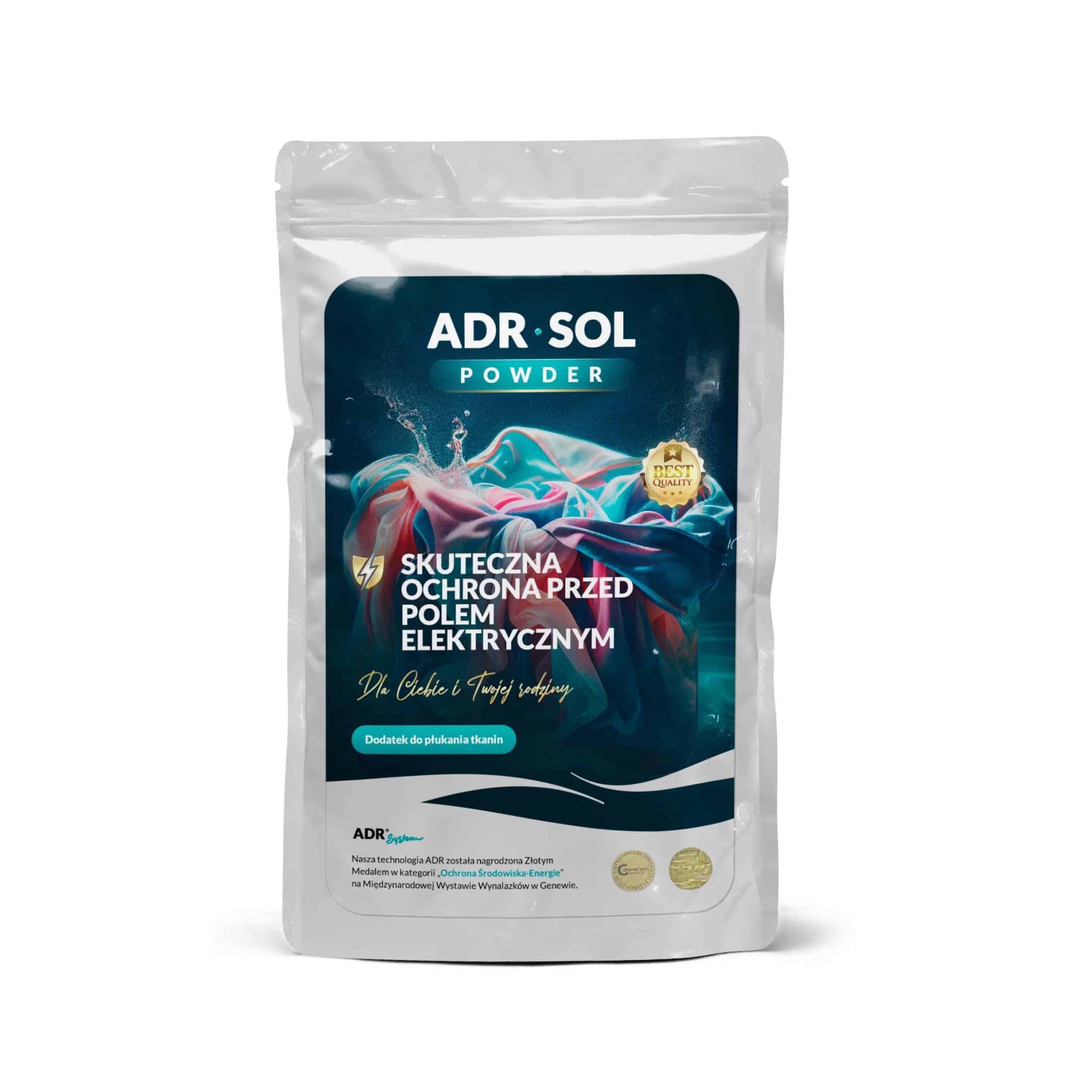 Poudre ADR-Sol pour réactiver les propriétés du tissu ADR TEX contre les basses fréquences