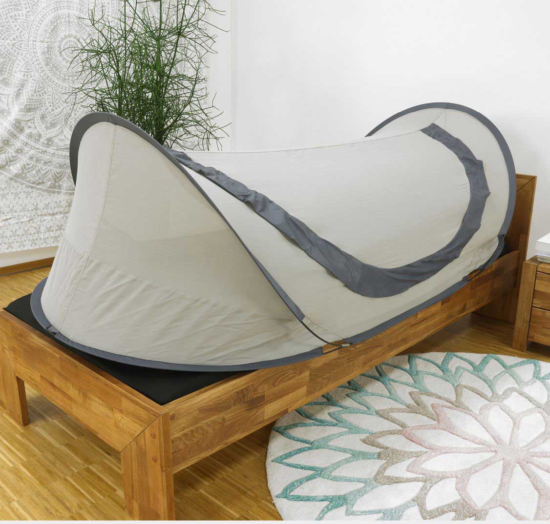 Tente de protection POPUP SAFECAVE - Taille LIT SIMPLE contre les basses et hautes fréquences jusque 40 GHz
