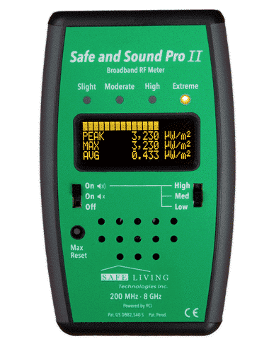 Mesureur Safe and Sound Pro II des hautes fréquences de 200 MHz à 8 GHz