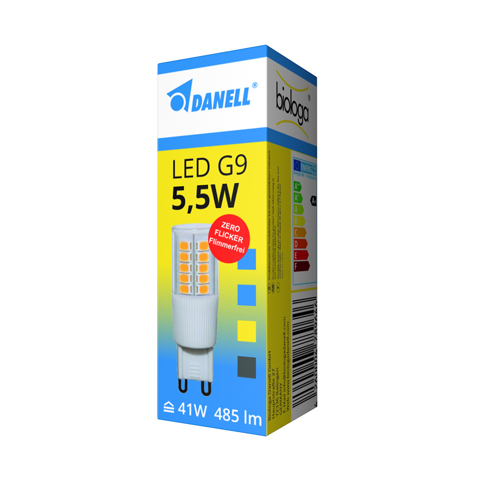 Ampoule LED naturelle G9 - 5.5W - sans scintillement