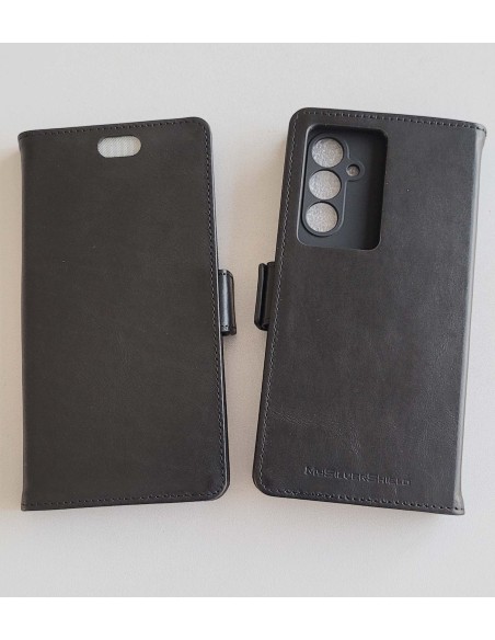 Etui anti-ondes en cuir noir pour Samsung S23FE