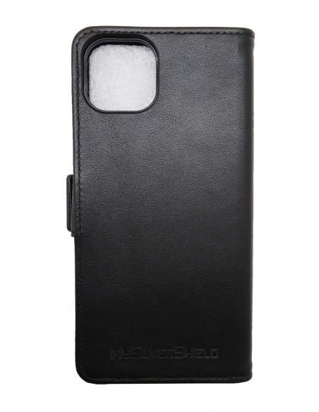 Etui anti-ondes en cuir noir pour Apple iPhone 16 Pro Max