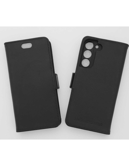 Etui anti-ondes en cuir noir pour Samsung Galaxy S23