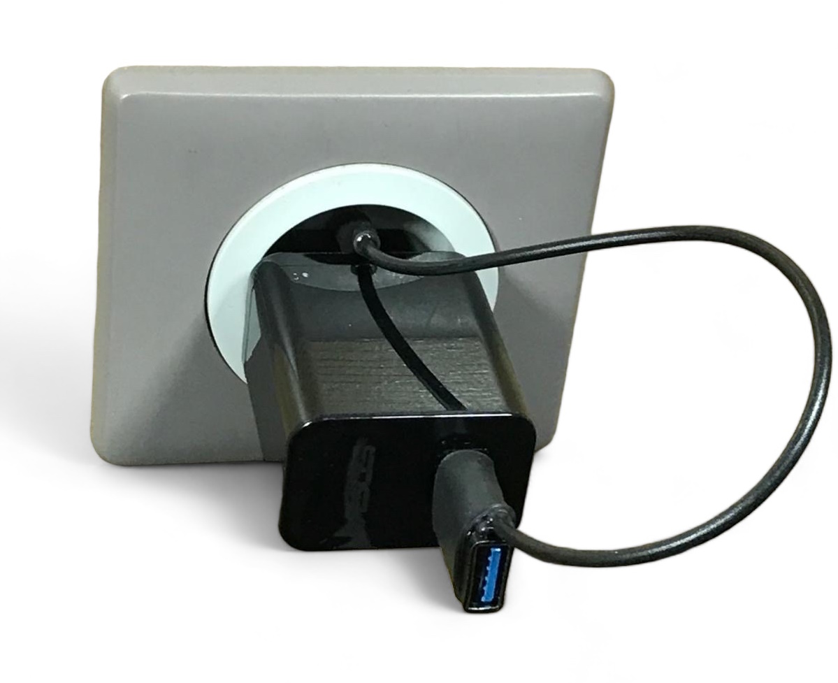 Cordon USB-A de mise à la terre mâle-femelle pour chargeur de smartphone